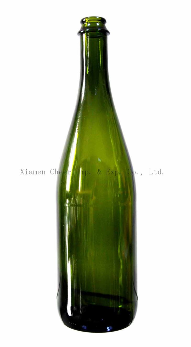 750ml Glass Champagne Bottle (PT750-C1002DG)