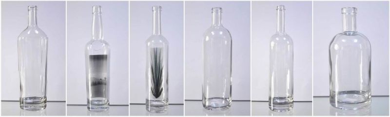 New Product Liquor Bottles Costom Made 700ml Vodka Glass Bottle