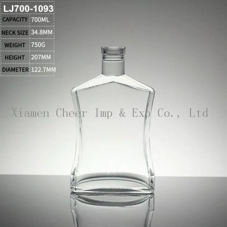 Food Grade High Clear Glass Alcohol Liquor Bottle