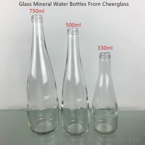 Light Weight Glass Mineral Water Bottles