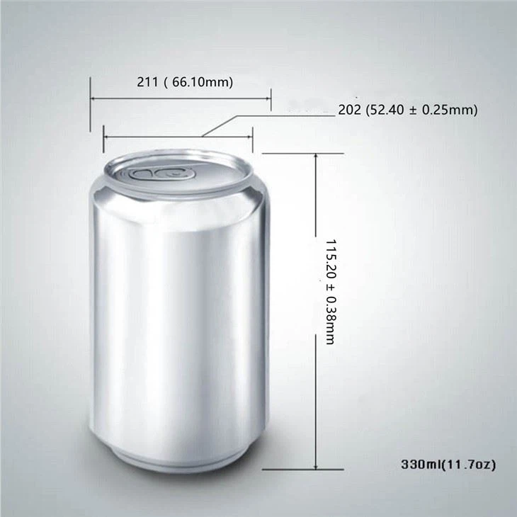 330ml Empty Aluminum Beverage Beer Cans