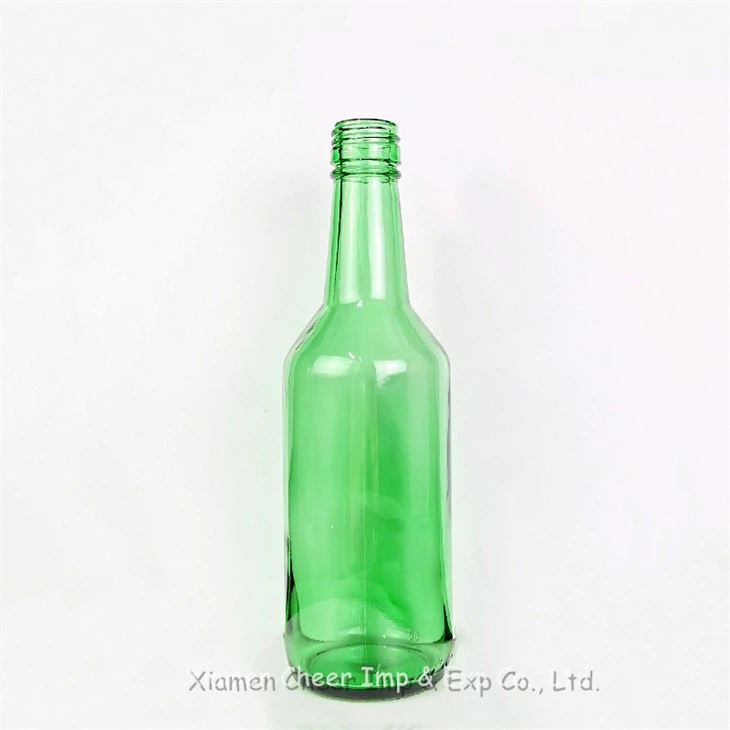 360ml Emerald Green Alcohol Bottles Soju Bottle