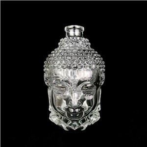 750ml Buddha Statue Super Clear Glass Bottle