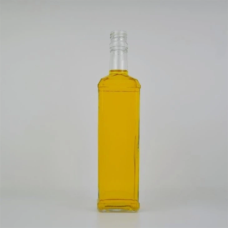 200ml Crystal Square Shape Liquor Bottle For Whisky Vodka Tequila