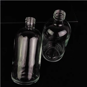 Clear Empty 750ml Liquor Bottle Vodka Brandy Spirit Glass Bottle With Cork