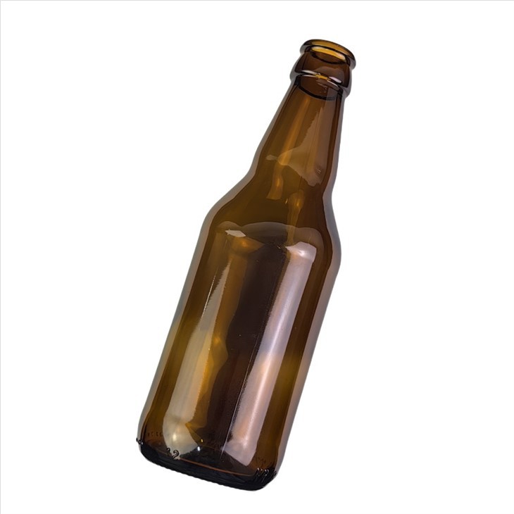 330ml Amber Glass Beer Bottle With Crown Cap