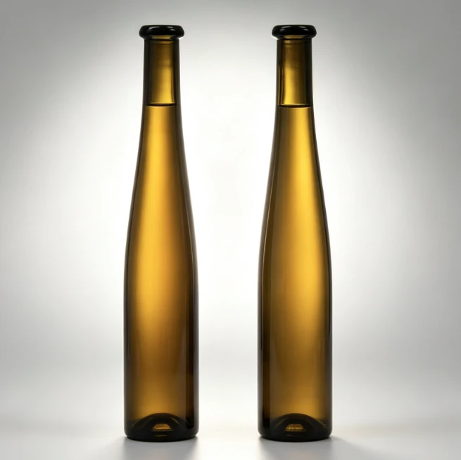 375ml Amber Riesling Icewine Bottle Slim Long Neck Empty Glass Bottle