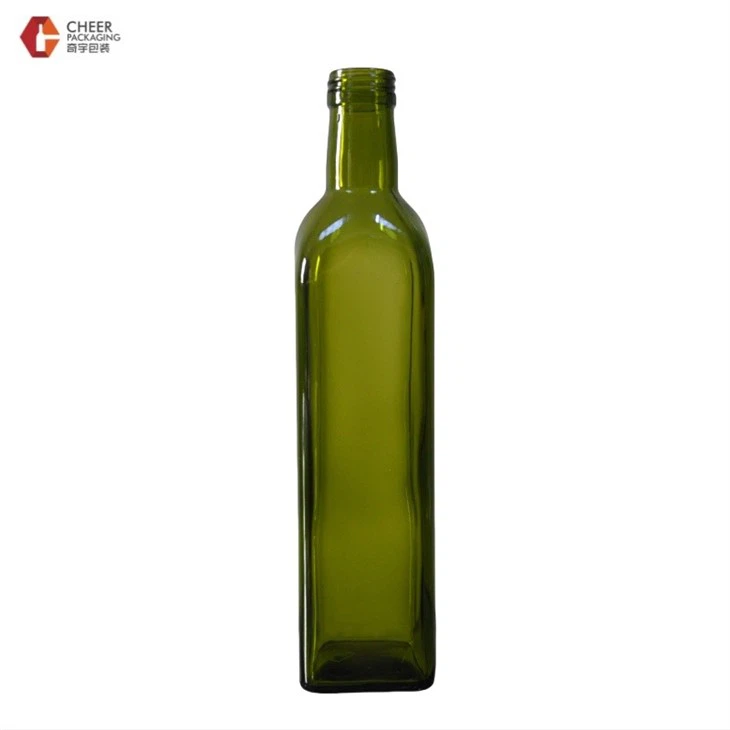 750ml Bulk Square Glass Oil Bottle high quality