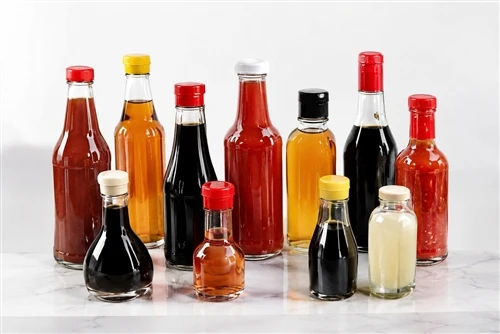 Custom Glass Bottles for Tomato Sauce and Hot Sauce
