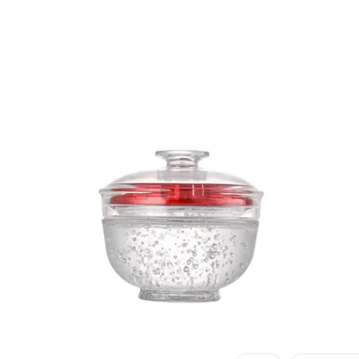 Bowl‑Shaped Clear Glass Bird Nest Jar