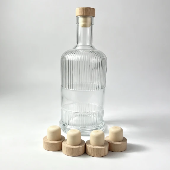 Spirit bottle wood closure Spirit bottle wood closure