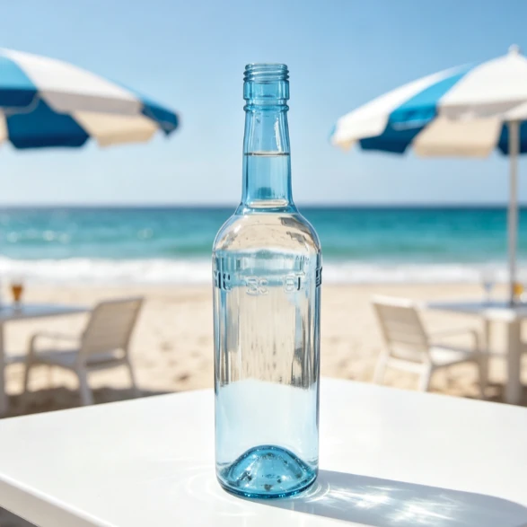750ml aqua blue embossed glass spirit bottle 750ml aqua blue embossed glass spirit bottle