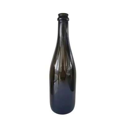750ml Antique Green Glass Champagne Bottle
