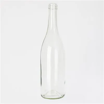 750ml Burgundy Glass Wine Bottle Cork Finish