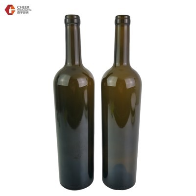 Antique Green 750ml Wine Glass Bottle